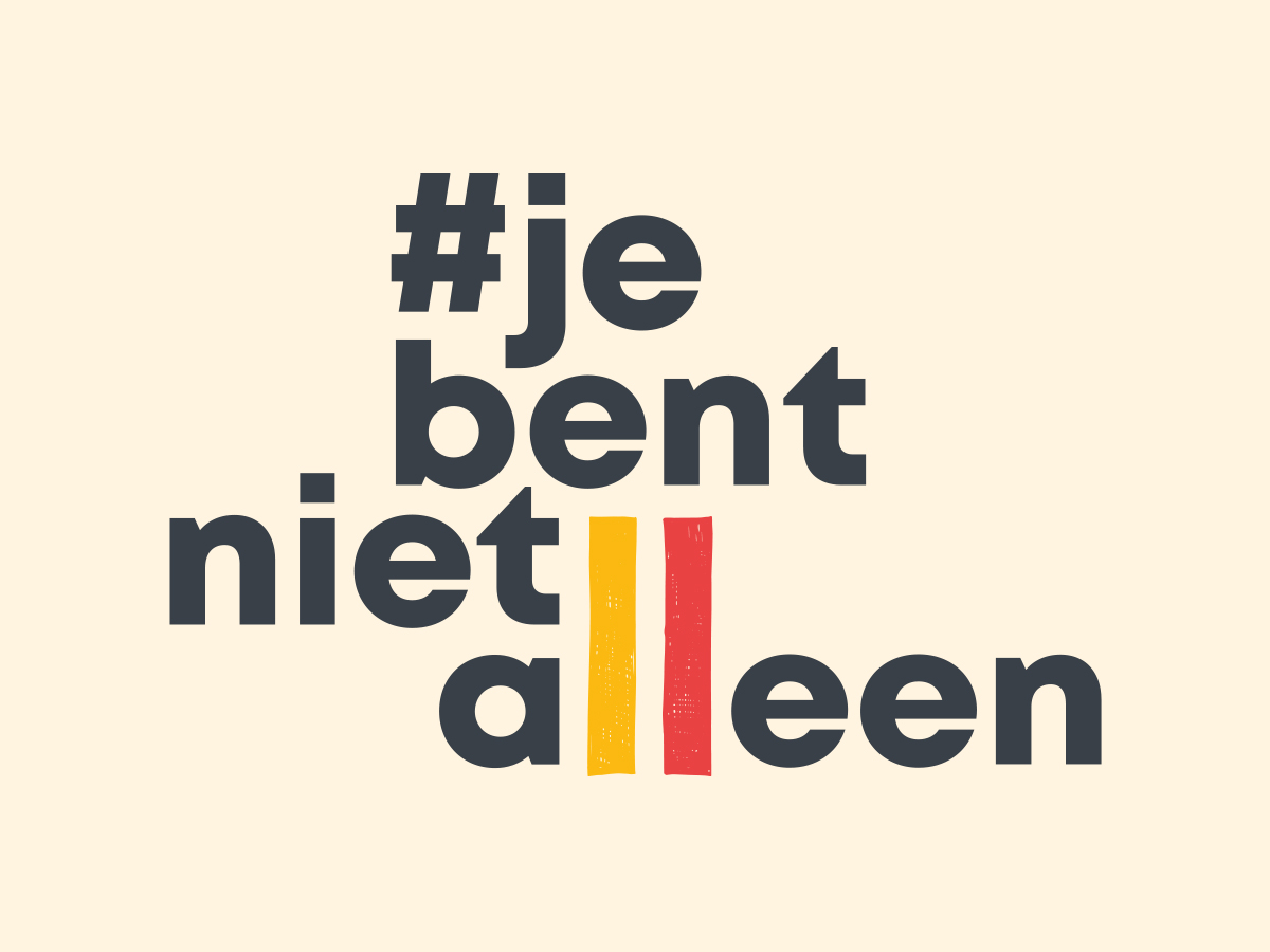 #Jebentnietalleen